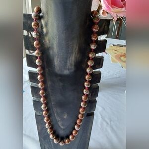 JAPANESE CLOISONNE HAND KNOTTED  WOMEN'S‎ NECKLACE